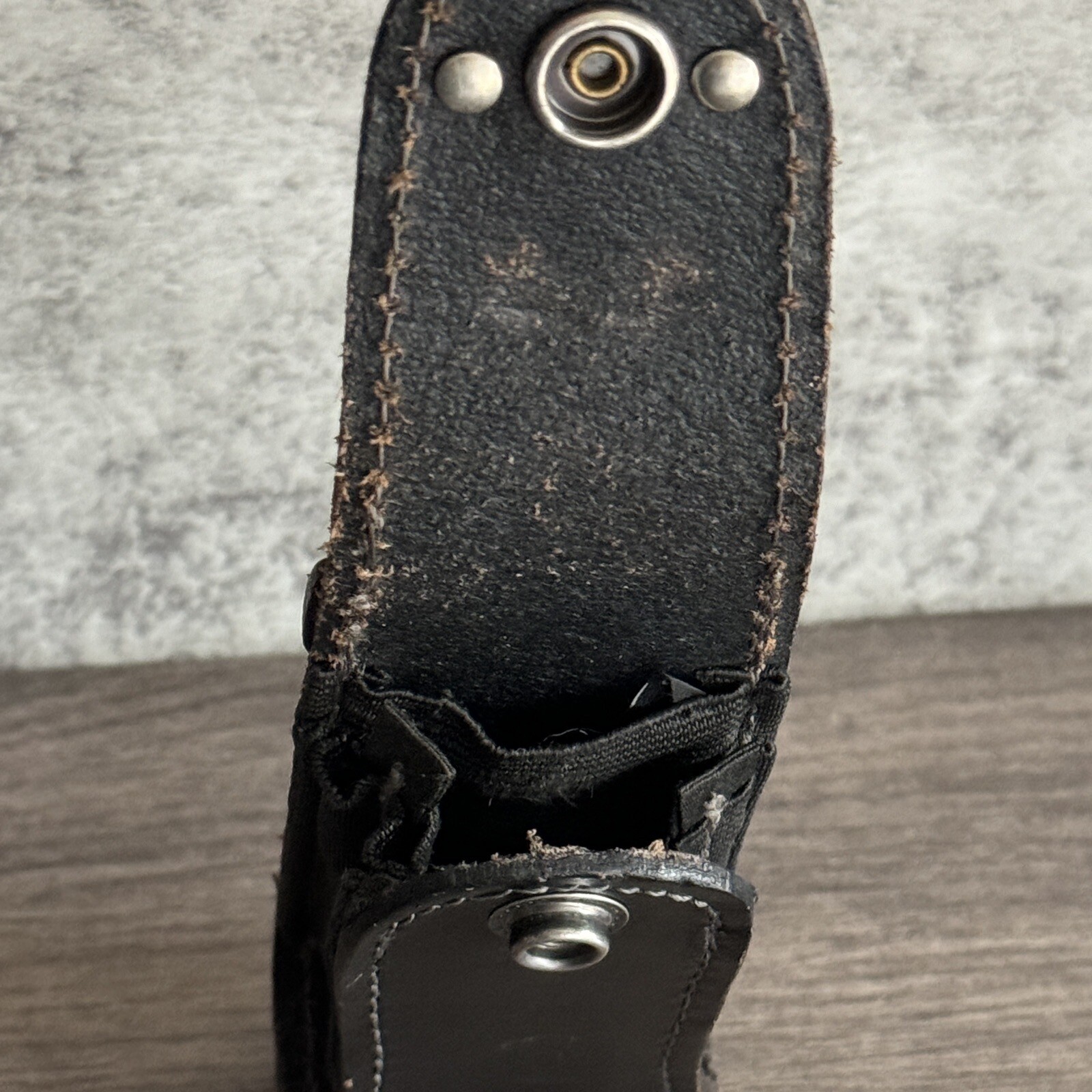 Vintage Leatherman Leather Sheath w/metal Logo for Wave Charge Wingman Sidekick