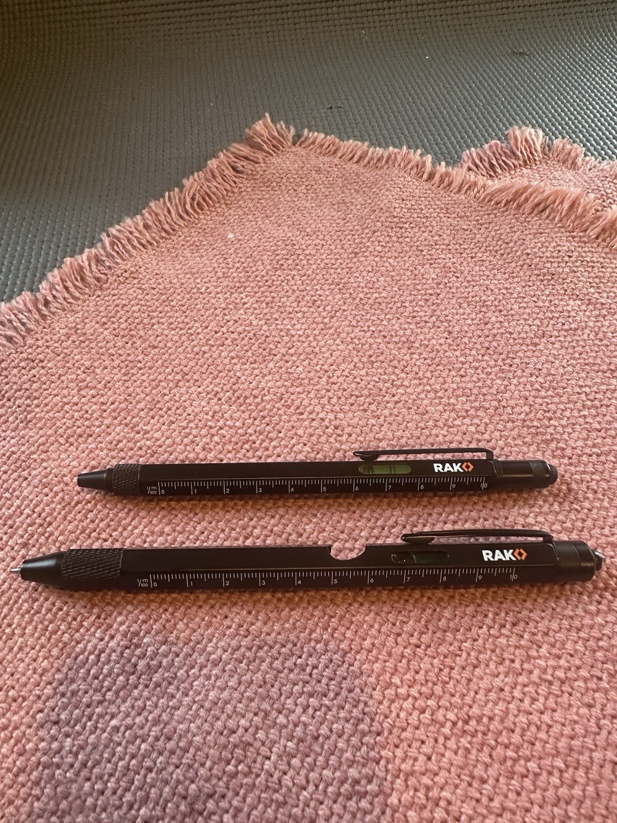 RAK Multi-Tool 2Pc Pen Set – LED Light, Touchscreen Stylus, Ruler, Level, Bot…