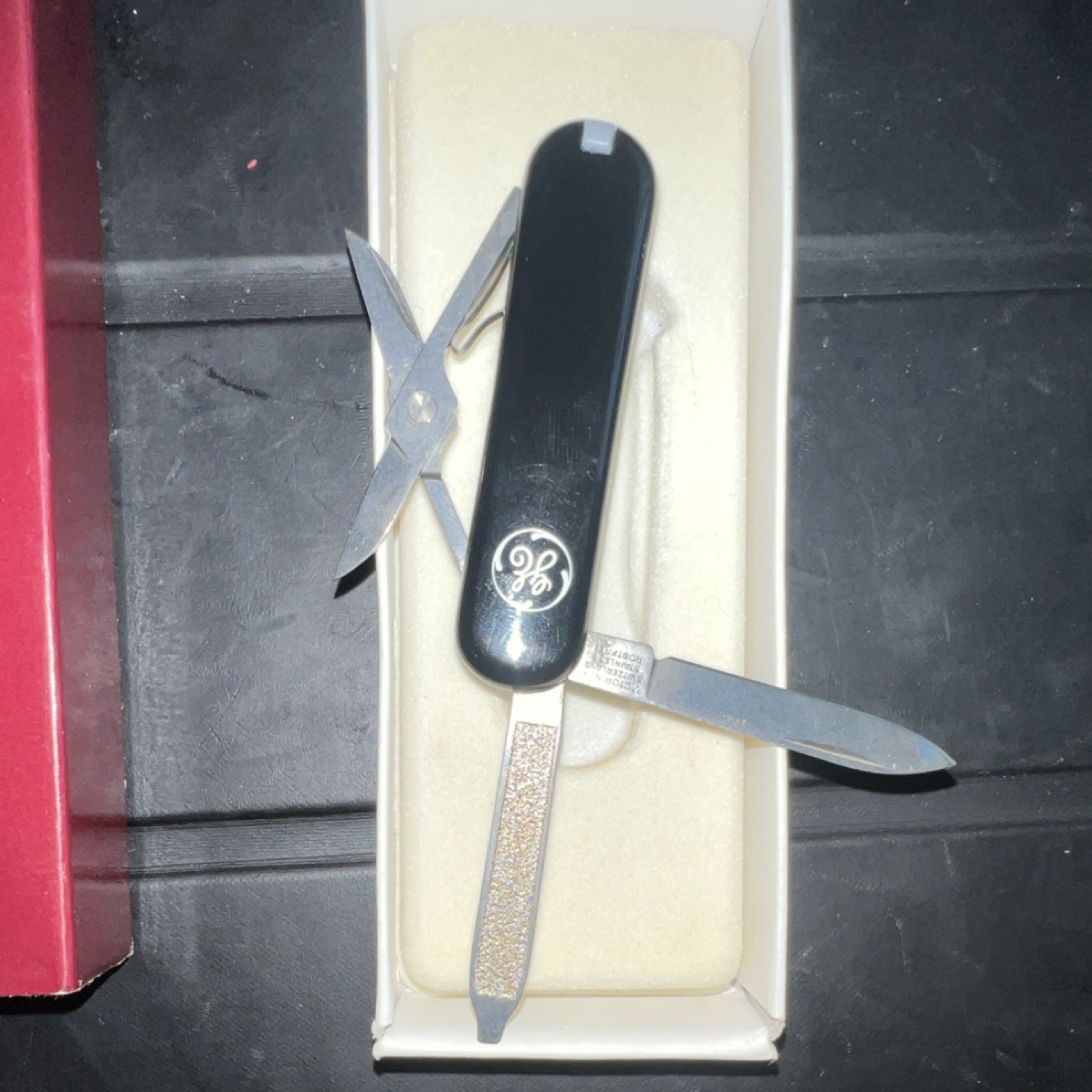 Victorinox Black Stainless Steel Multi-Tool Knife, Scissors, Nail File