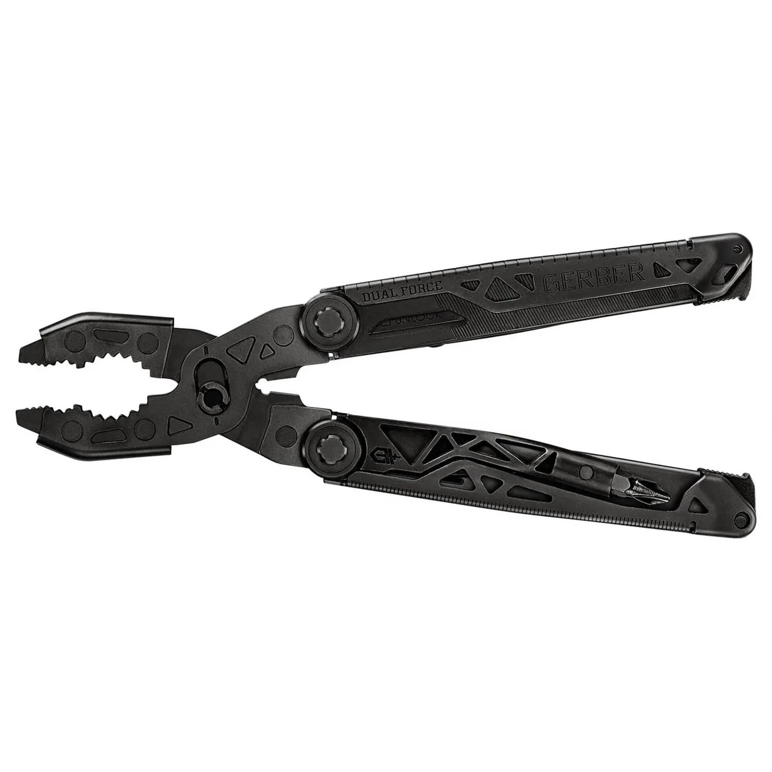 Gerber Dual Force Multi-Tool Stainless Steel 12 Tools – Black