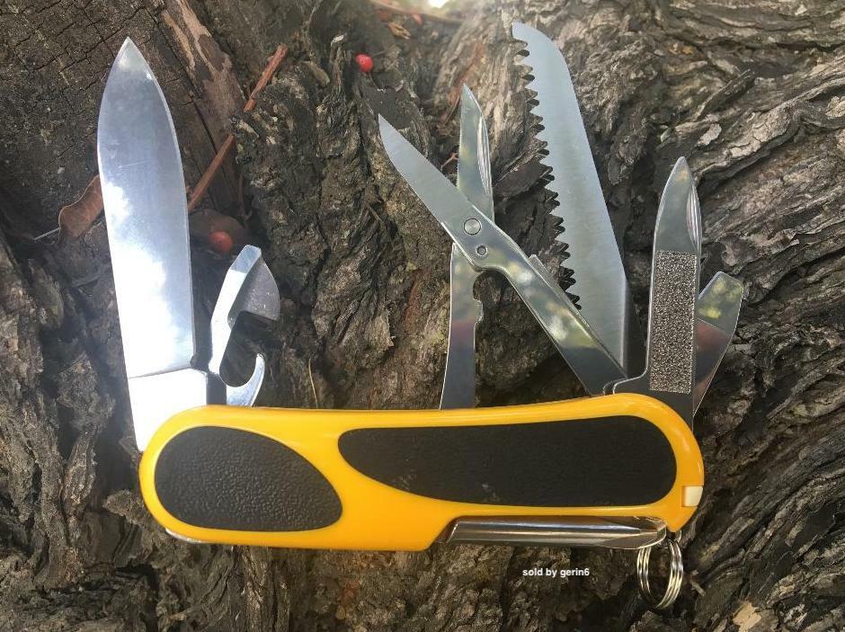 Victorinox Swiss Army Knife, EvoGrip 18 Yellow / Black 2.4913.C8US, New In Box