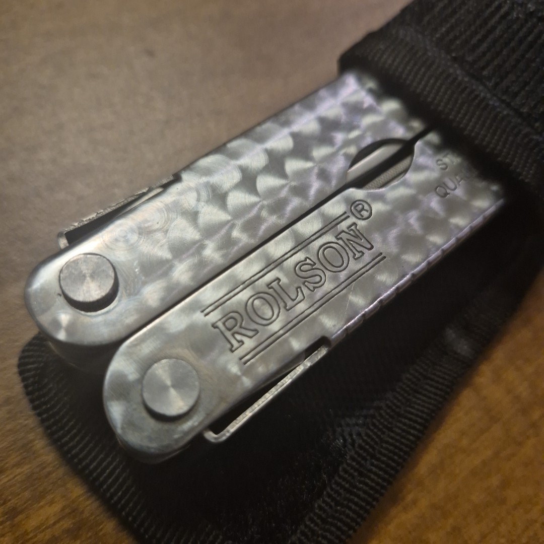 Nylon Pouch advertising US Container Multi Tool Letherman Style ROLSON Stainless
