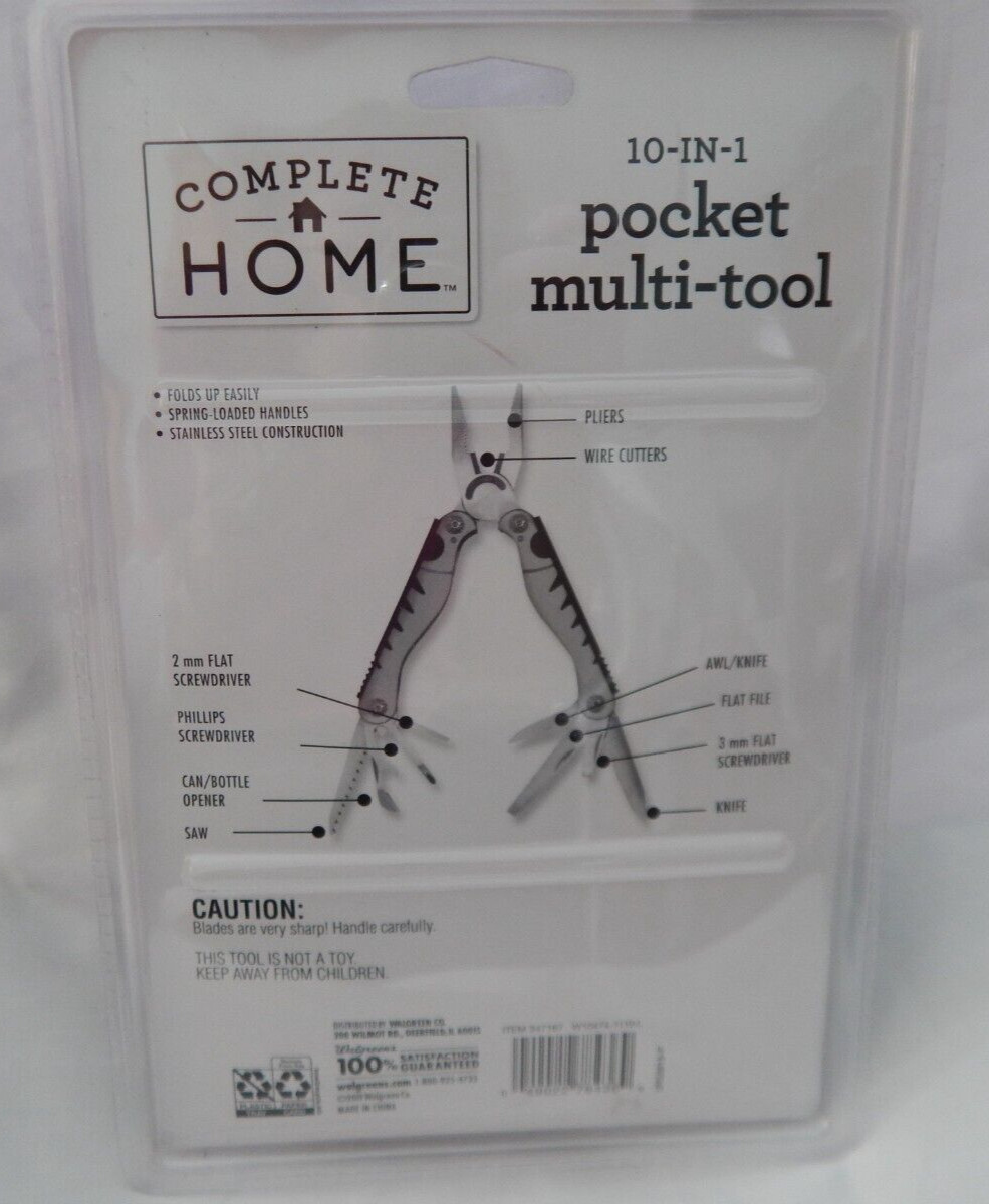 Complete Home 10-in-1 Pocket Multi-Tool Item 347167 New