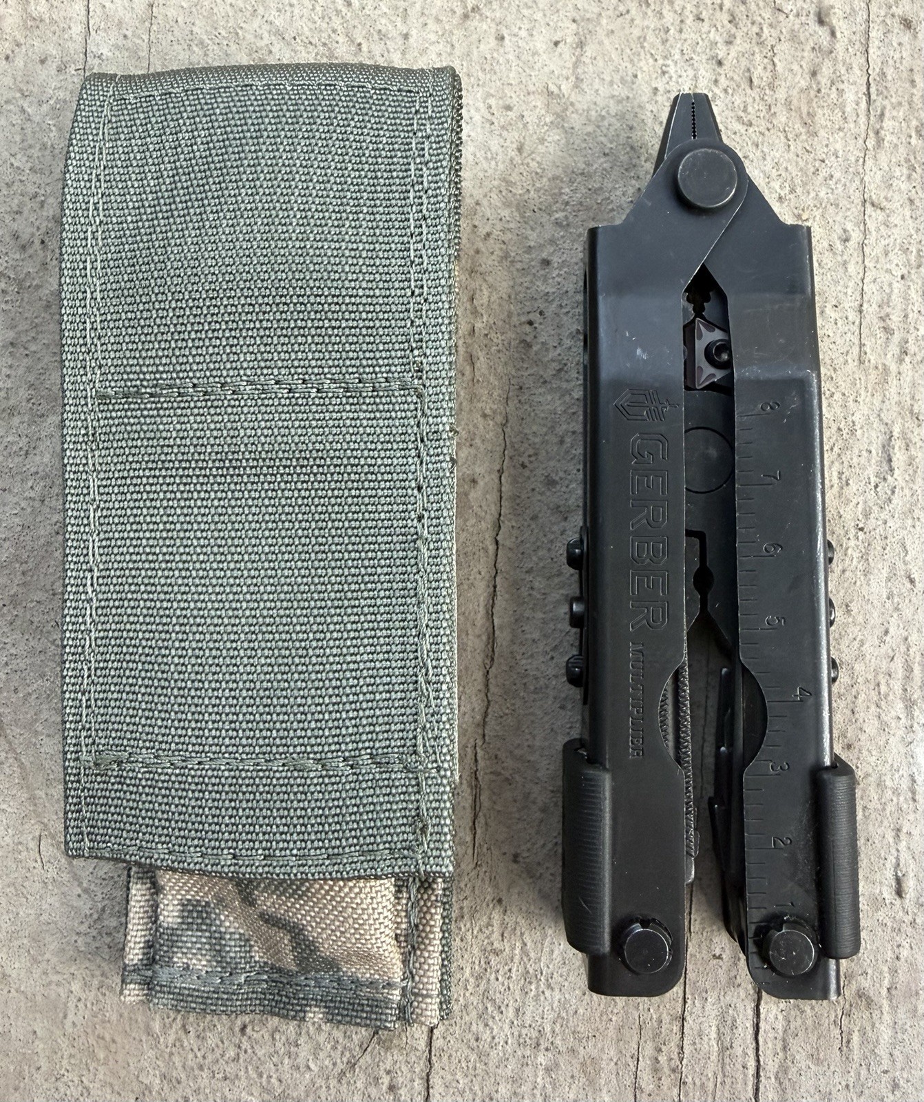 GERBER MP600 MULTI-PLIER TOOL MILITARY, HUNTERS BLACK OXIDE W/ACU CASE/POUCH EXC