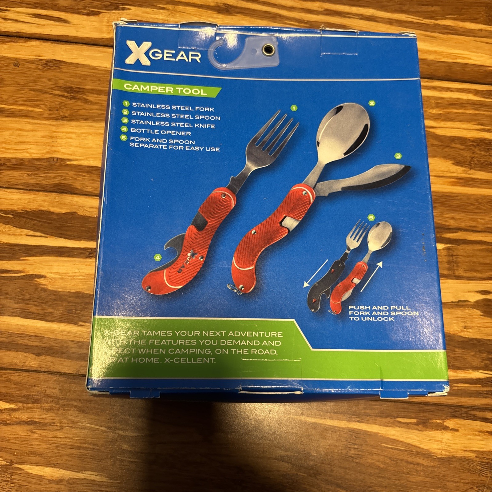 X Gear – Camper Tool, 4 Tools. Stainless Steel