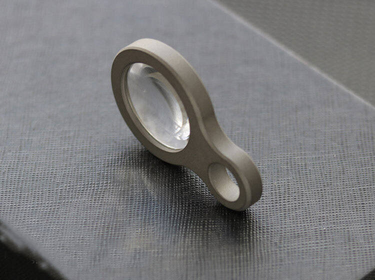 Outdoor Survival Portable Titanium Alloy Glass Magnifying Glass EDC Tools Gifts