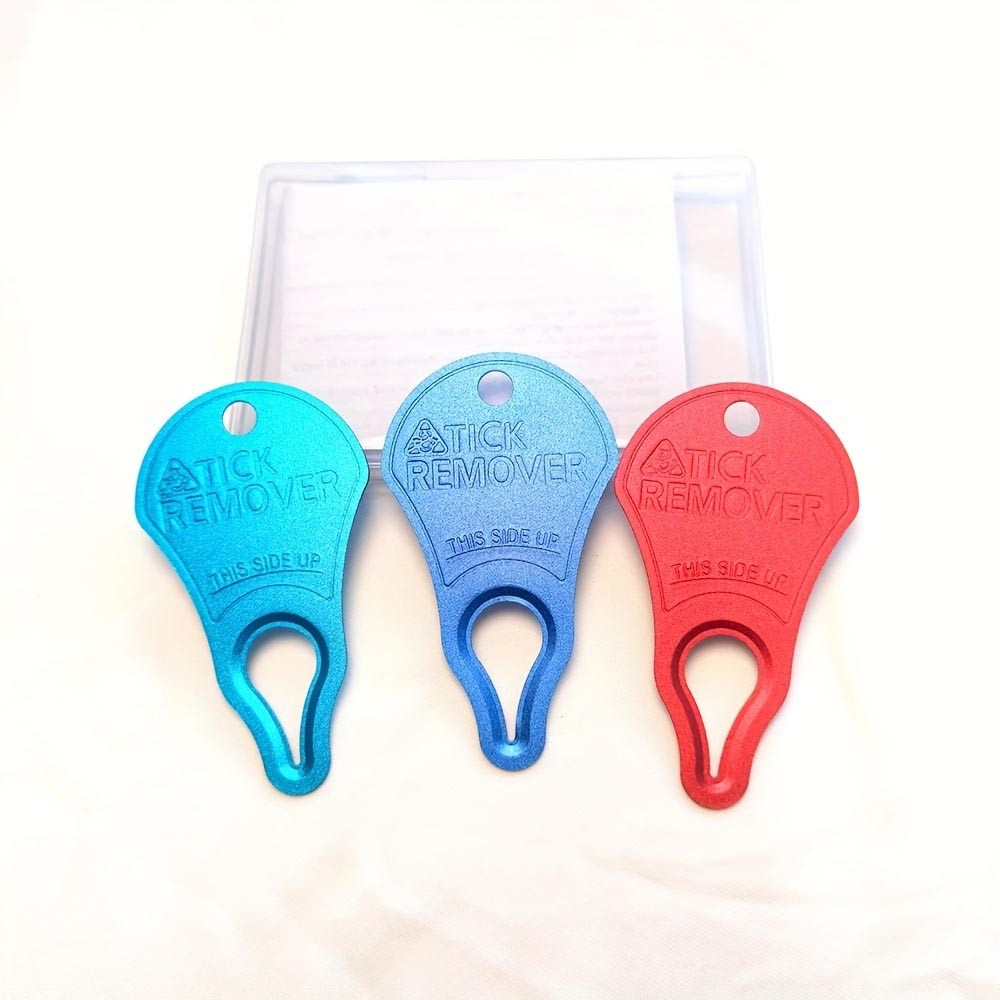 Lightweight Durable Sharp Precision Ergonomic 3-Piece Portable Tick Remover Tool