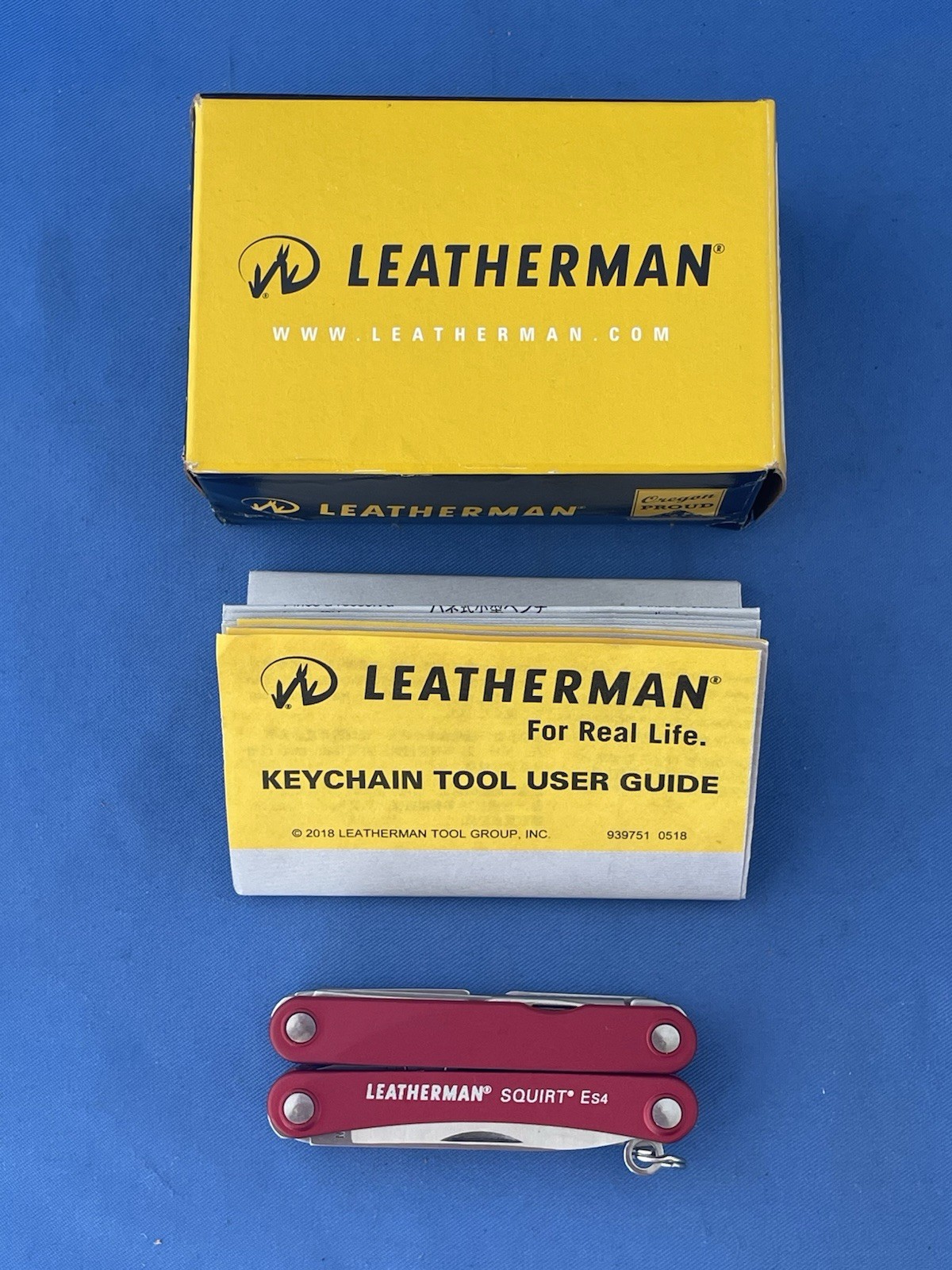 Leatherman Squirt ES4 Multi Tool Knife Wire Stripper New In The Box Red
