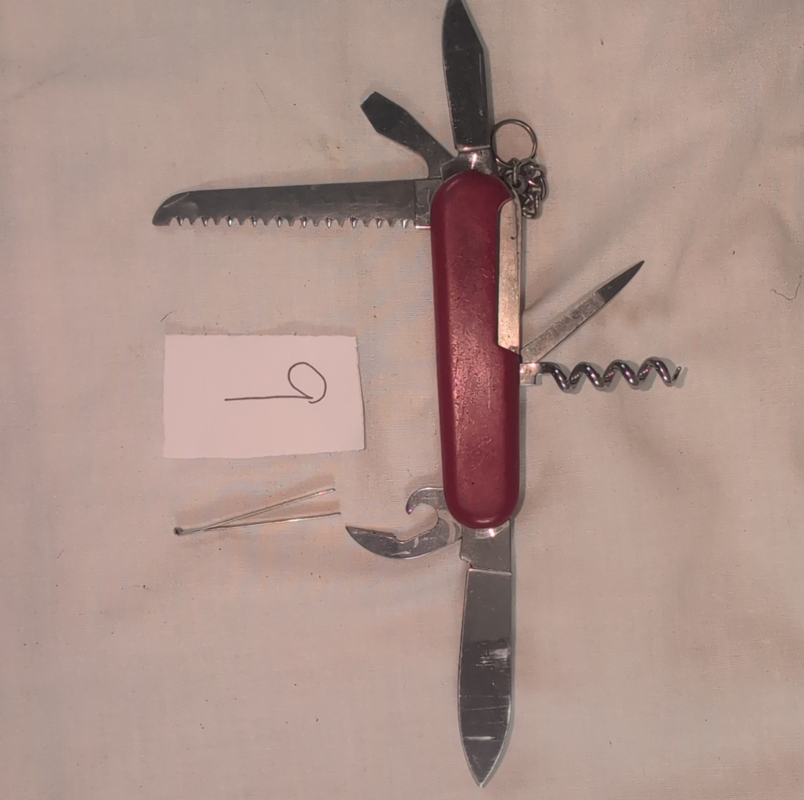 Wenger Backpacker II 85mm Multi-Tool 7 Tools Knife Saw Bottle Opener Corkscrew