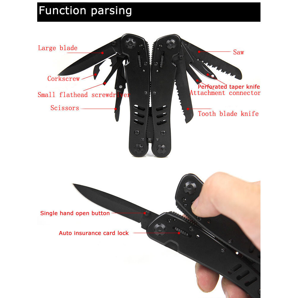 Multi-functional Pliers Clamp with a Set Combination Stainless Steel Outdoor
