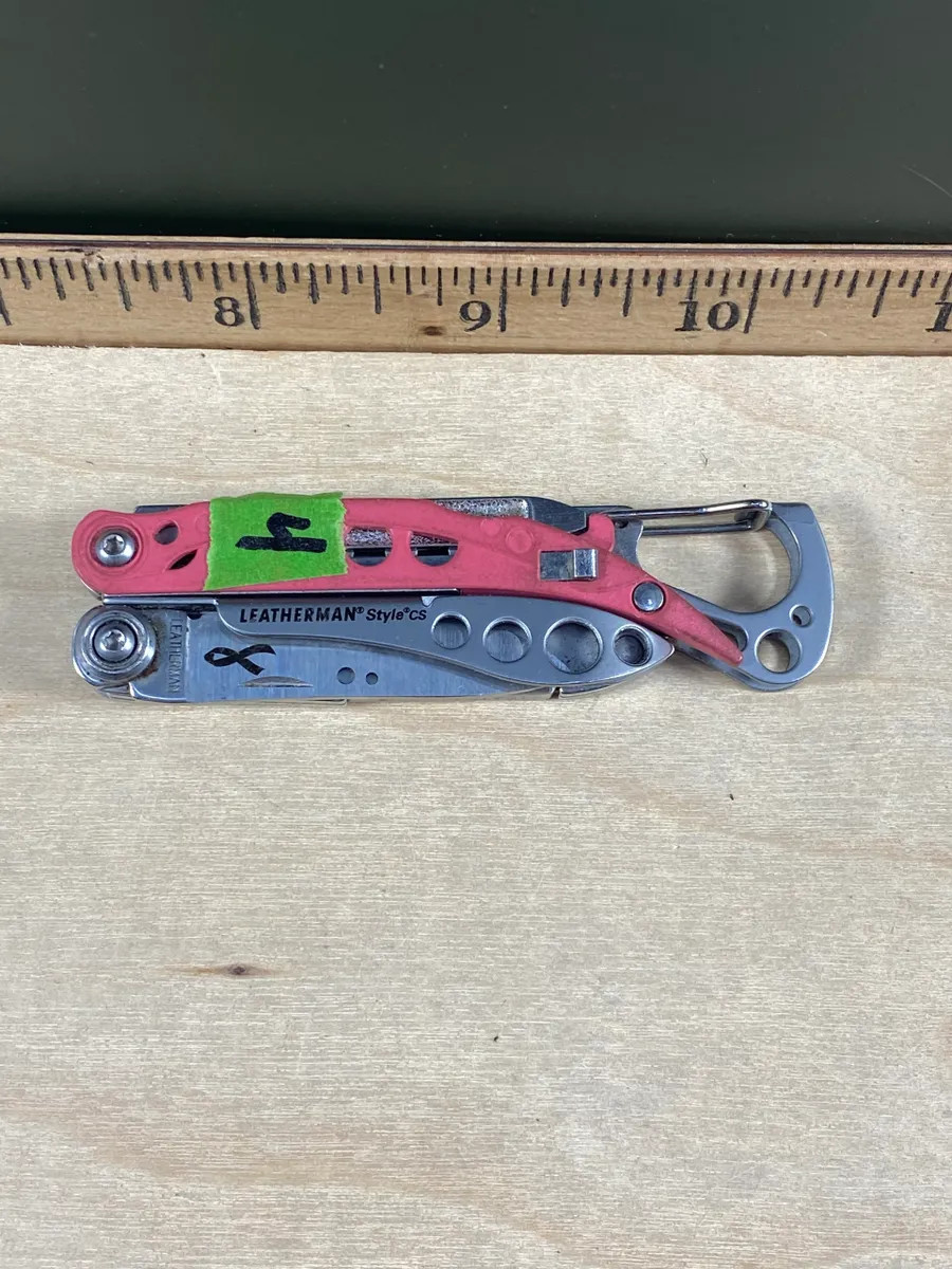 Leatherman Style CS #4. Pink Breast Cancer Awareness Edition. Light usage