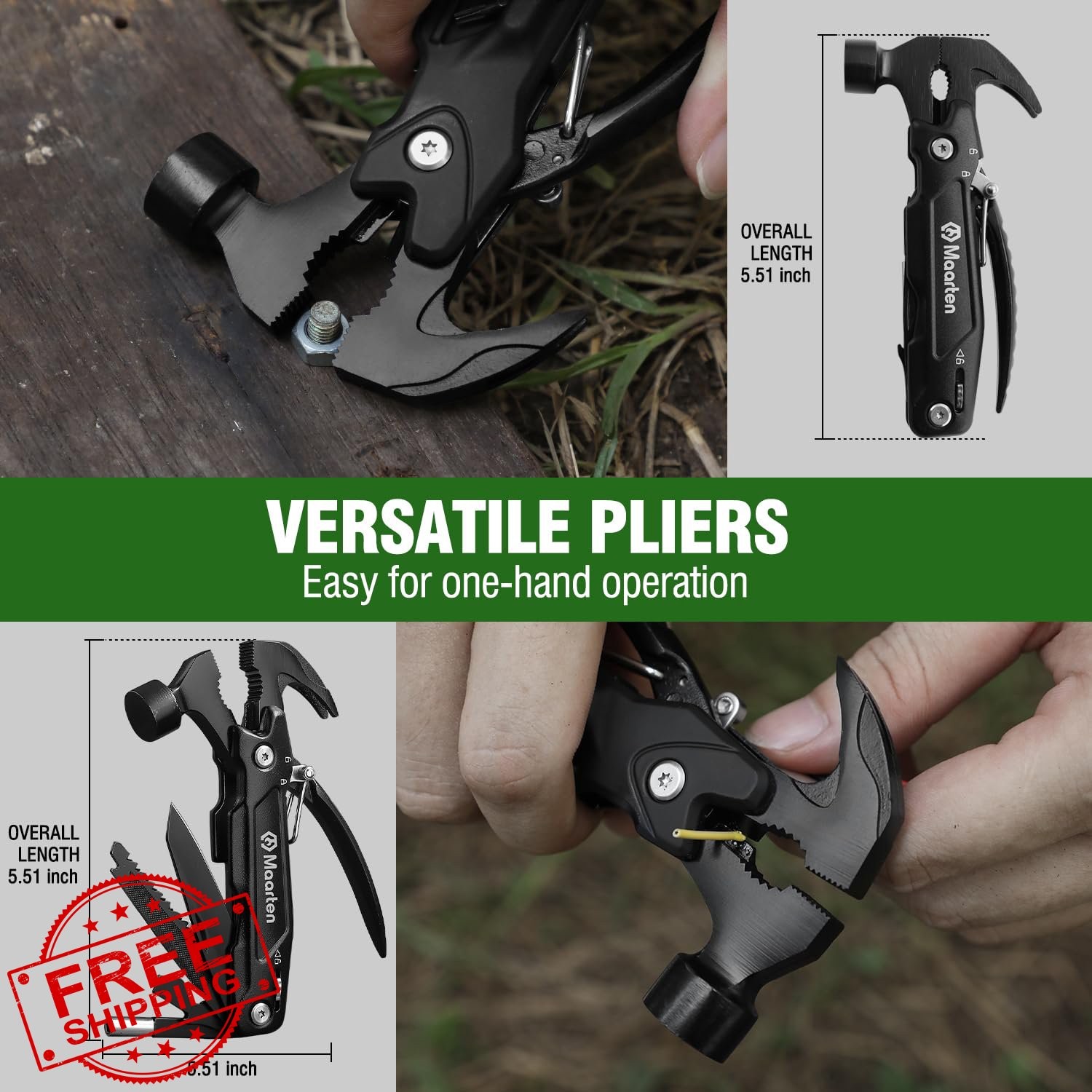Maarten Upgraded Hammer Multitool Gifts Dad