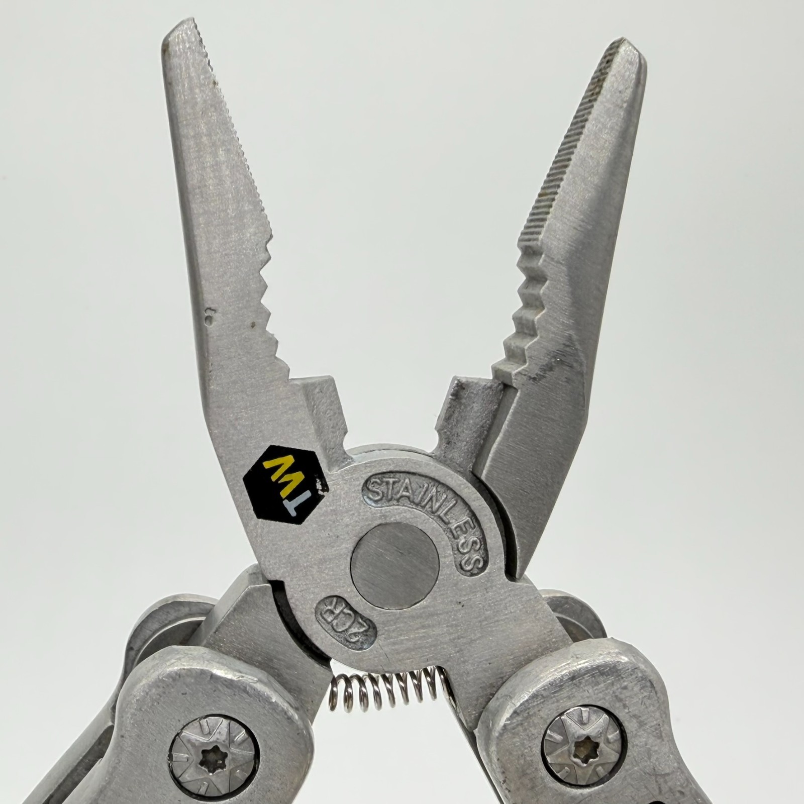 Tactical Workshop 11-in-1 Multi-Tool Stainless Steel Folding Pliers Black Handle