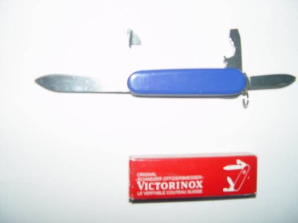 Old Victorinox Swiss Knife Multi Tool Lake Geneva Yacht Blue