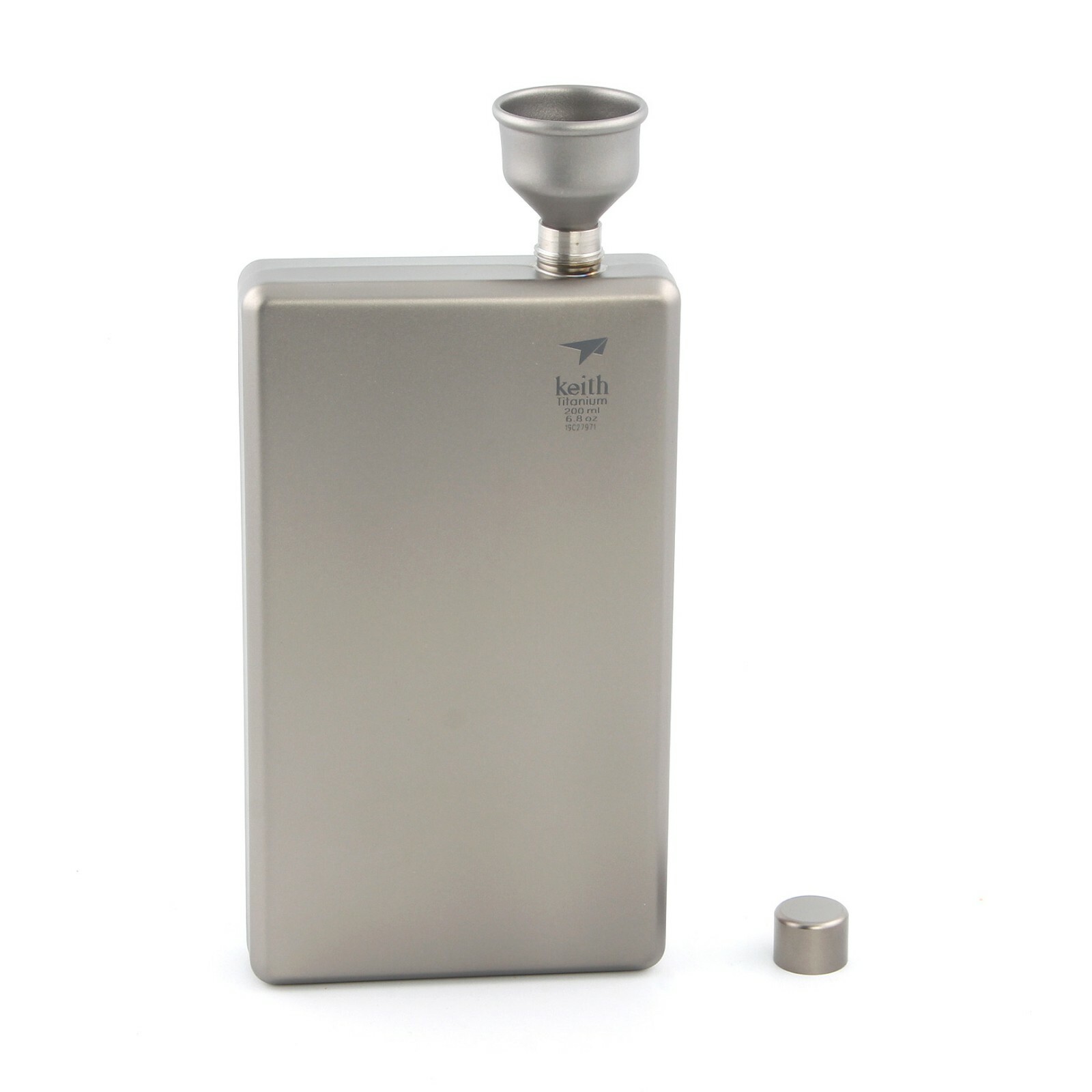 Titanium Portable Pocket Flask 100-200ml Ultralight Flask Flagon for Camping Hi