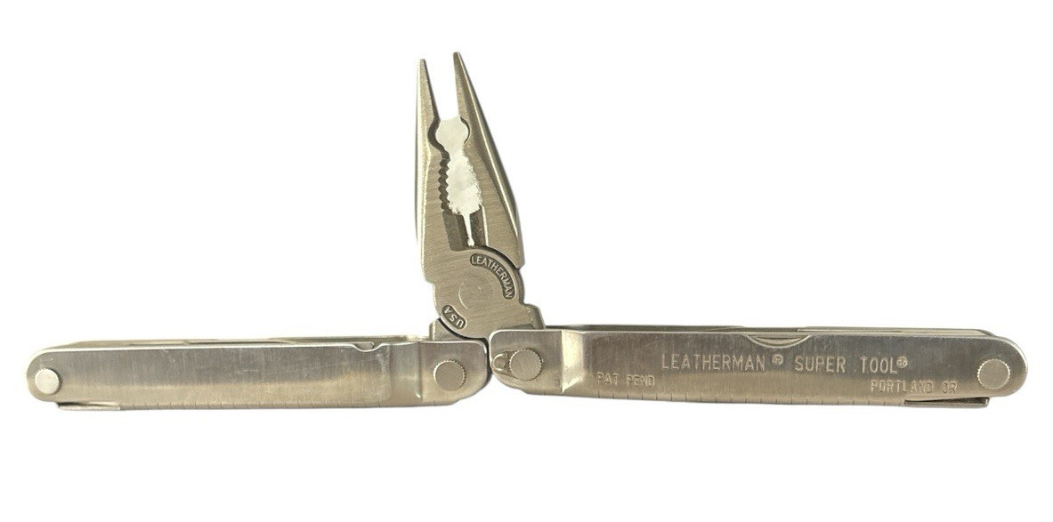Retired 1999 Leatherman Super Tool Multitool Oct 1999 with Nylon Sheath Exc Cond