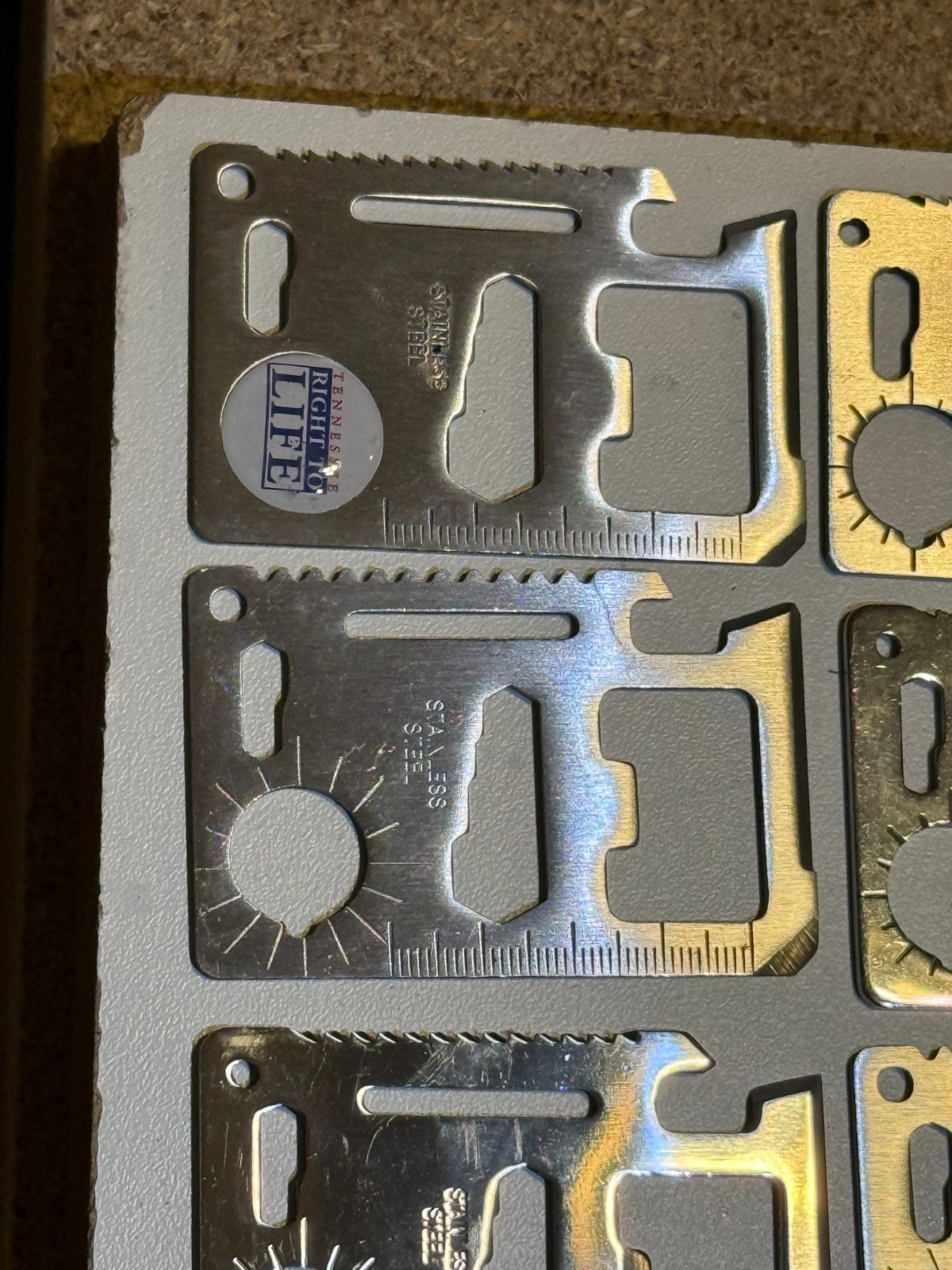 15 MULTIPURPOSE POCKET SURVIVAL TOOLS 4-716-B1-2-4 $5 OBO