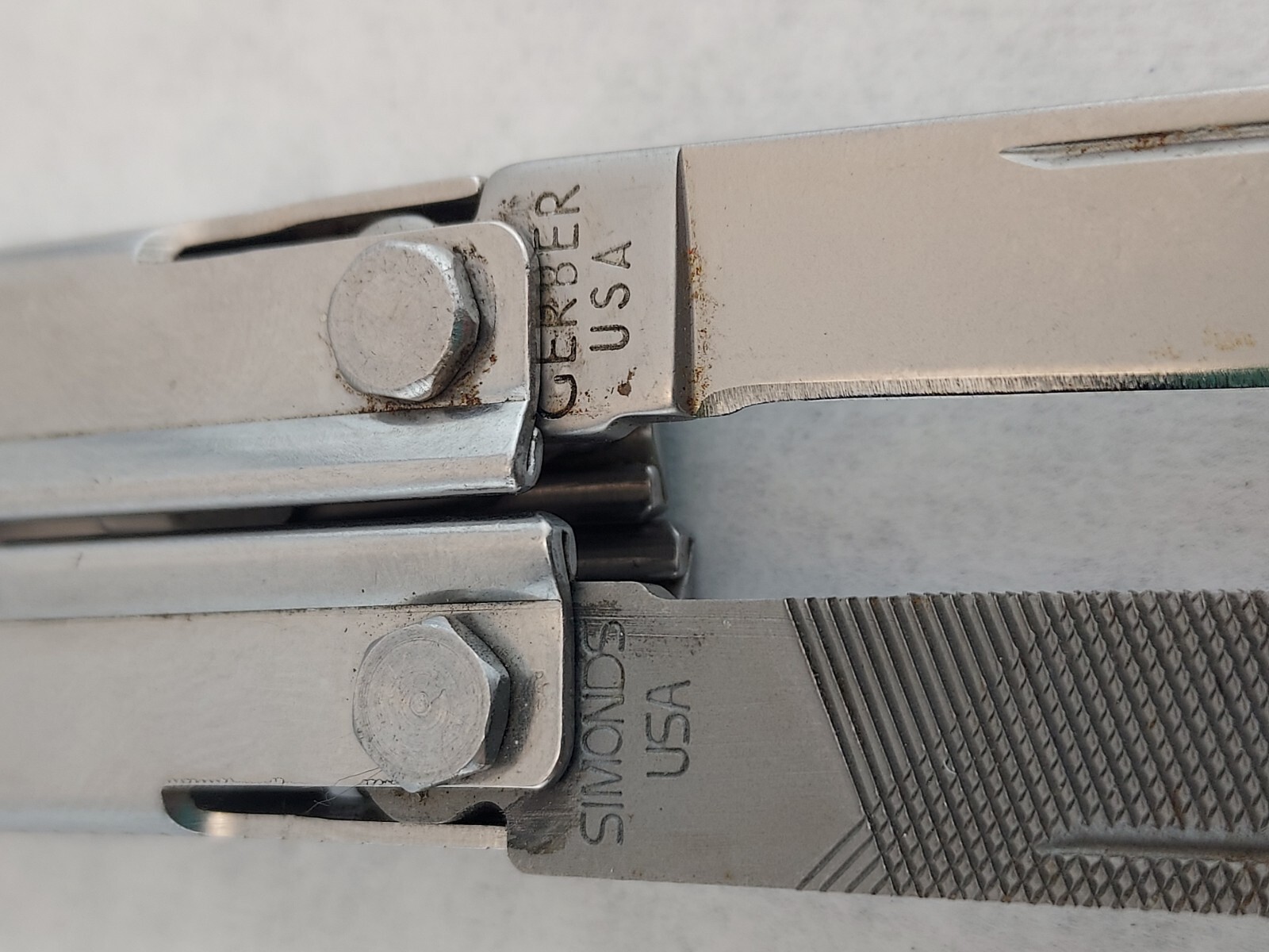 Vintage Gerber Stainless Multi Plier Needle Nose Knife Can Opener Screwdriver US