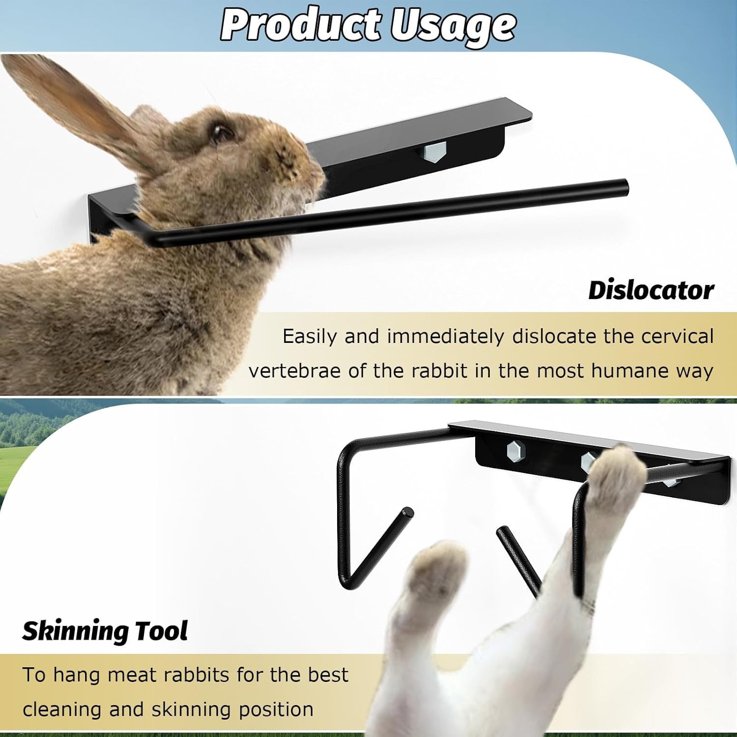 Professional Rabbit Dislocator Tool & Skinning Kit – Durable and Easy to Install