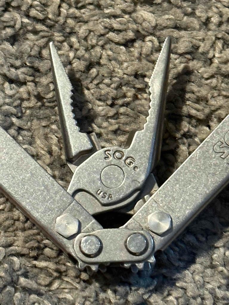 SOG Pocket Power Plier Folding Multi Tool Made in USA Discontinued Collectible