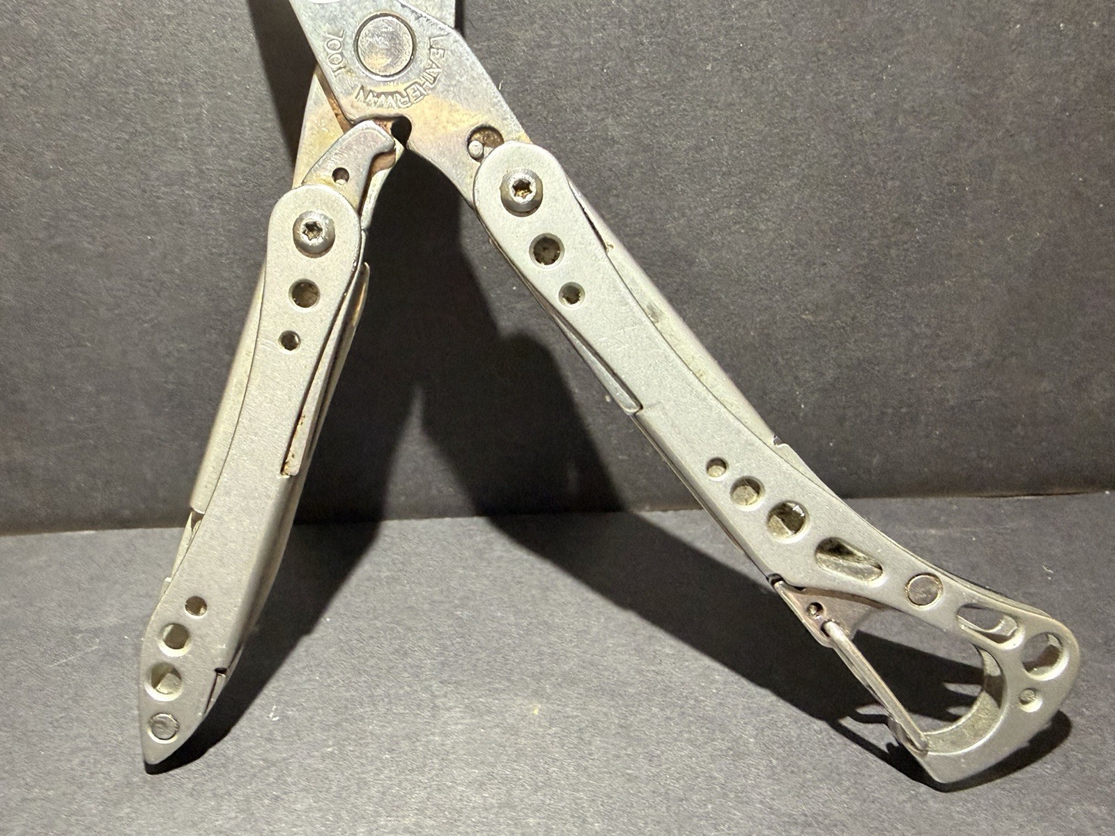 LEATHERMAN STYLE CS Black Multi-Tool Knife File Tweezer Carabiner