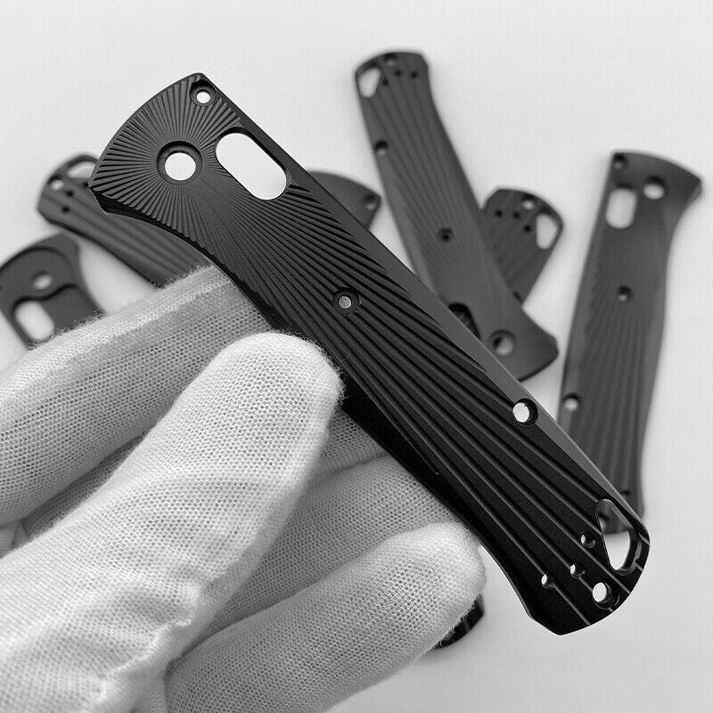 1 Pair Aluminium alloy Handle Scale for Benchmade Bugout 535 Radial Stria