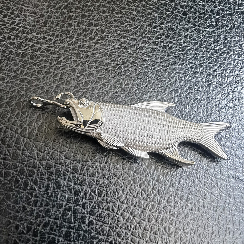 EDC Stainless Steel Creative Fish Hook Fishing Car Keychain Decoration Opener