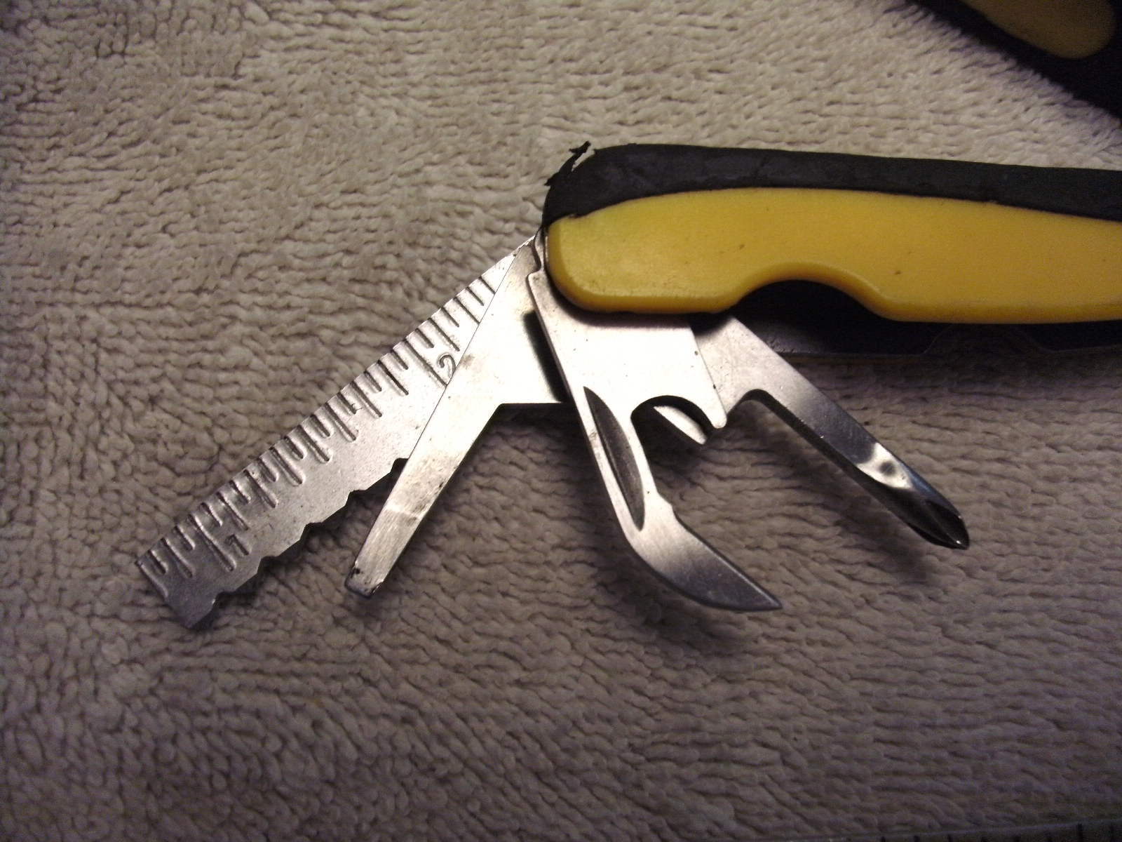 Yellow Handled Multi Tool , Unknown Maker ,See Pictures
