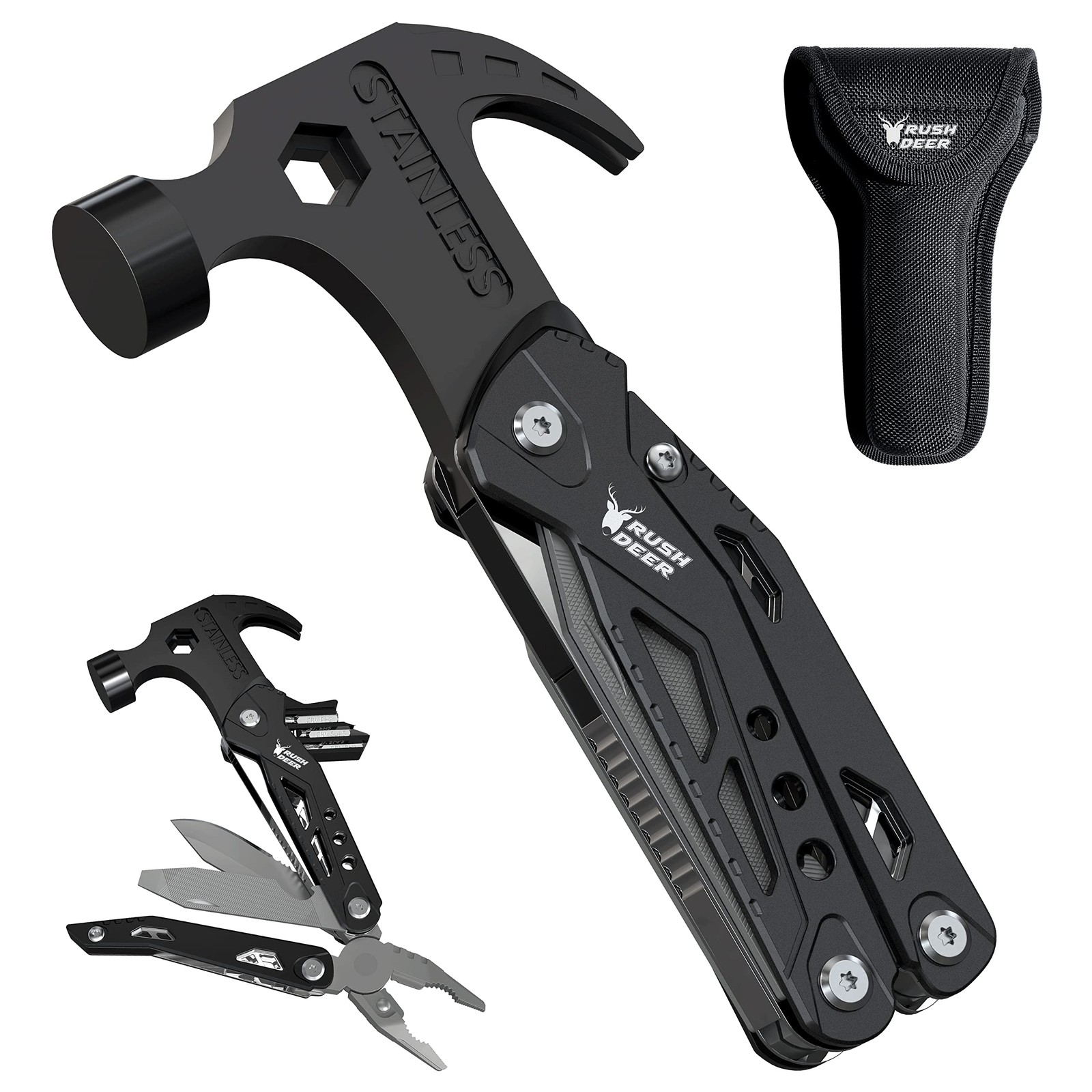 14-in-1 Multitool, Valentines Day Gifts for Men Dad Gifts, Mini Hammer Multit…