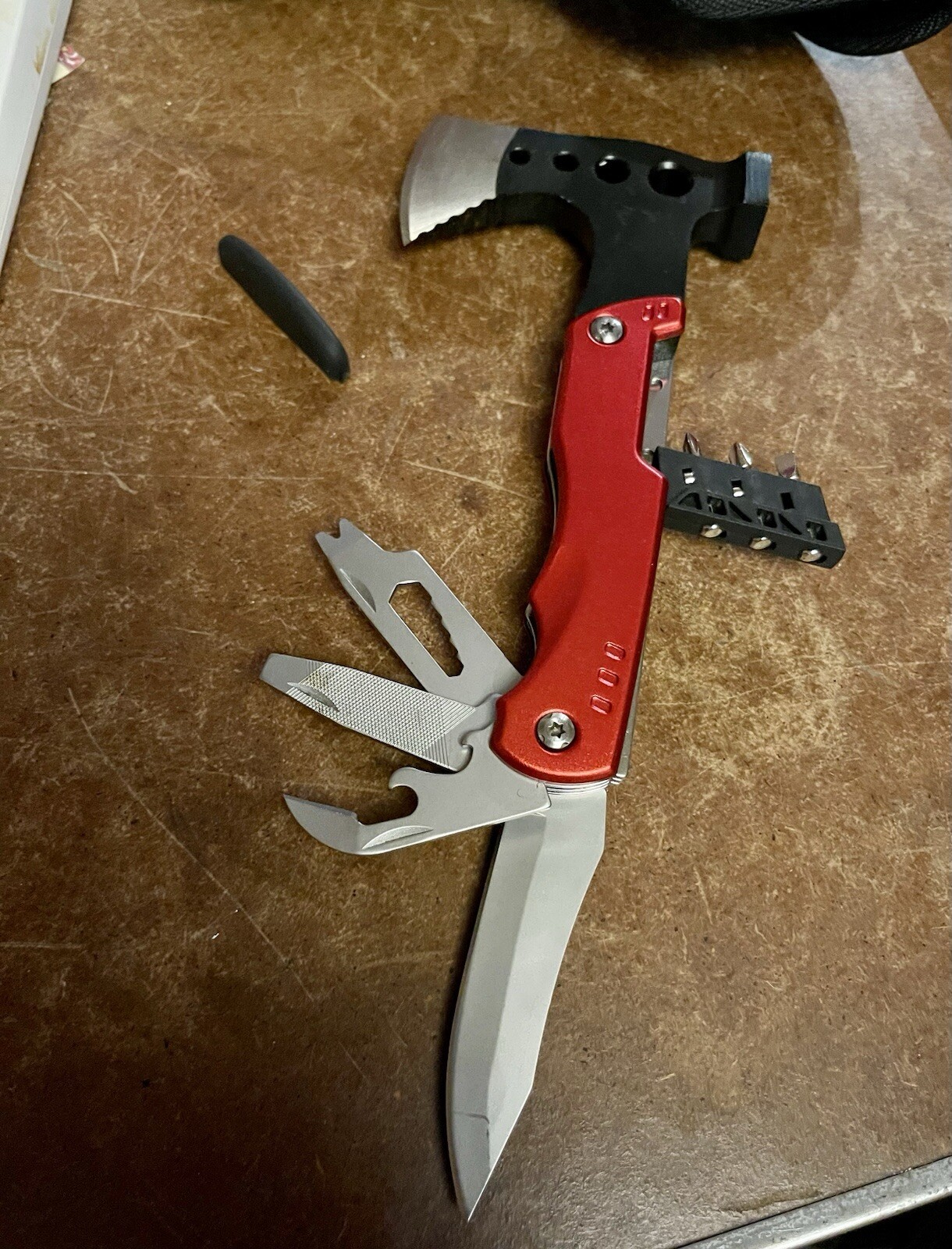 Multi Tools Purpose Camping Emergency Survival Axe Hatchet Hammer Gear Kit Set