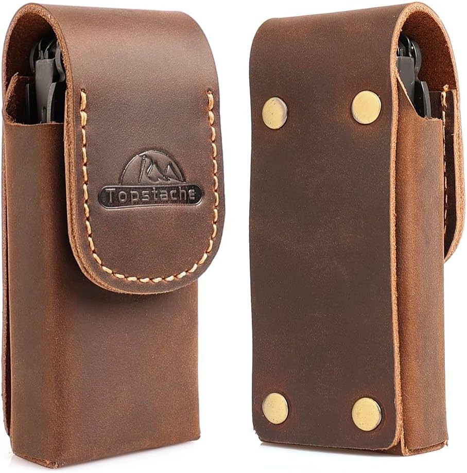Leather Multitool Sheath for Leatherman Wave & Wave+ – Multitool Holster for Bel