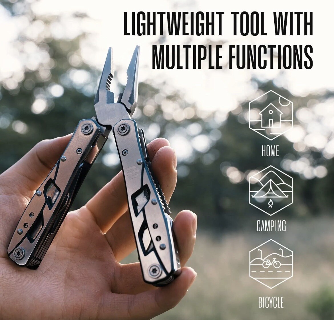 Multitool Plier – 12 In 1 Stainless Steel Pocket Multi Tool With Durable Sheath