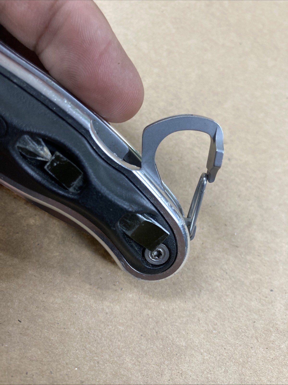 Leatherman K502X Multitool knife Folding Blade Screwdriver Bits Carabiner