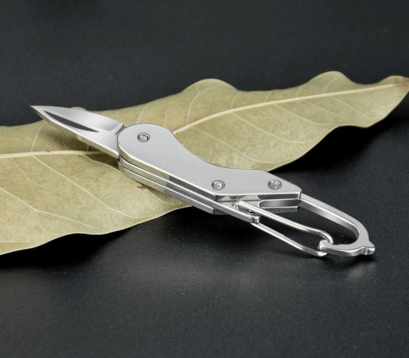 Mini Pocket Keychain Folding Blade Knife Outdoor Travel Camping EDC Knife