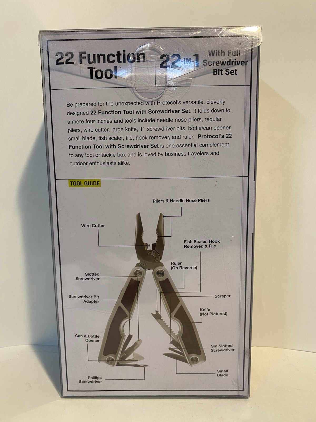 NEW Protocol 22 Function Compact Multi Tool/Screwdriver Set Home Office Outdoor