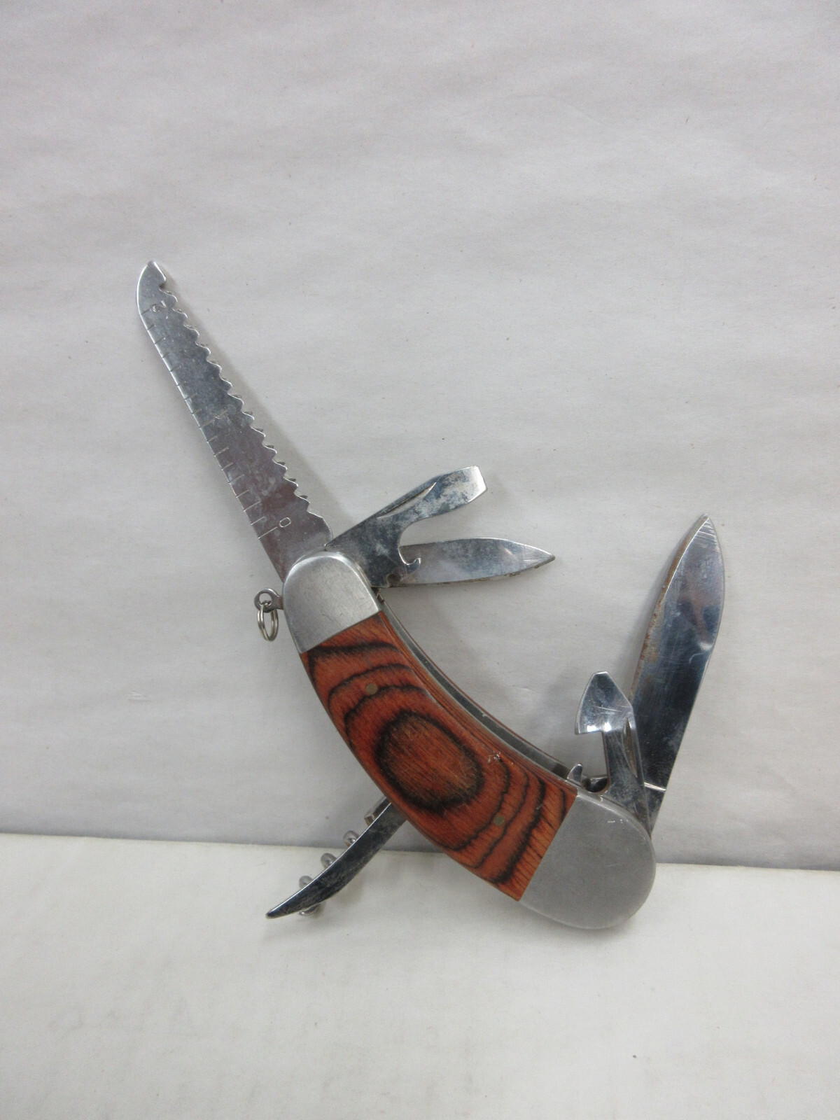 Unbranded 7 Piece Multi-Tool Stainless Steel 4 inch Pocket Camping Knife