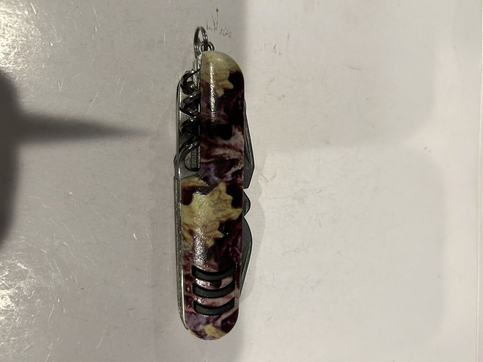 Multi Tool Camo Plastic Handle Scissors Corkscrew