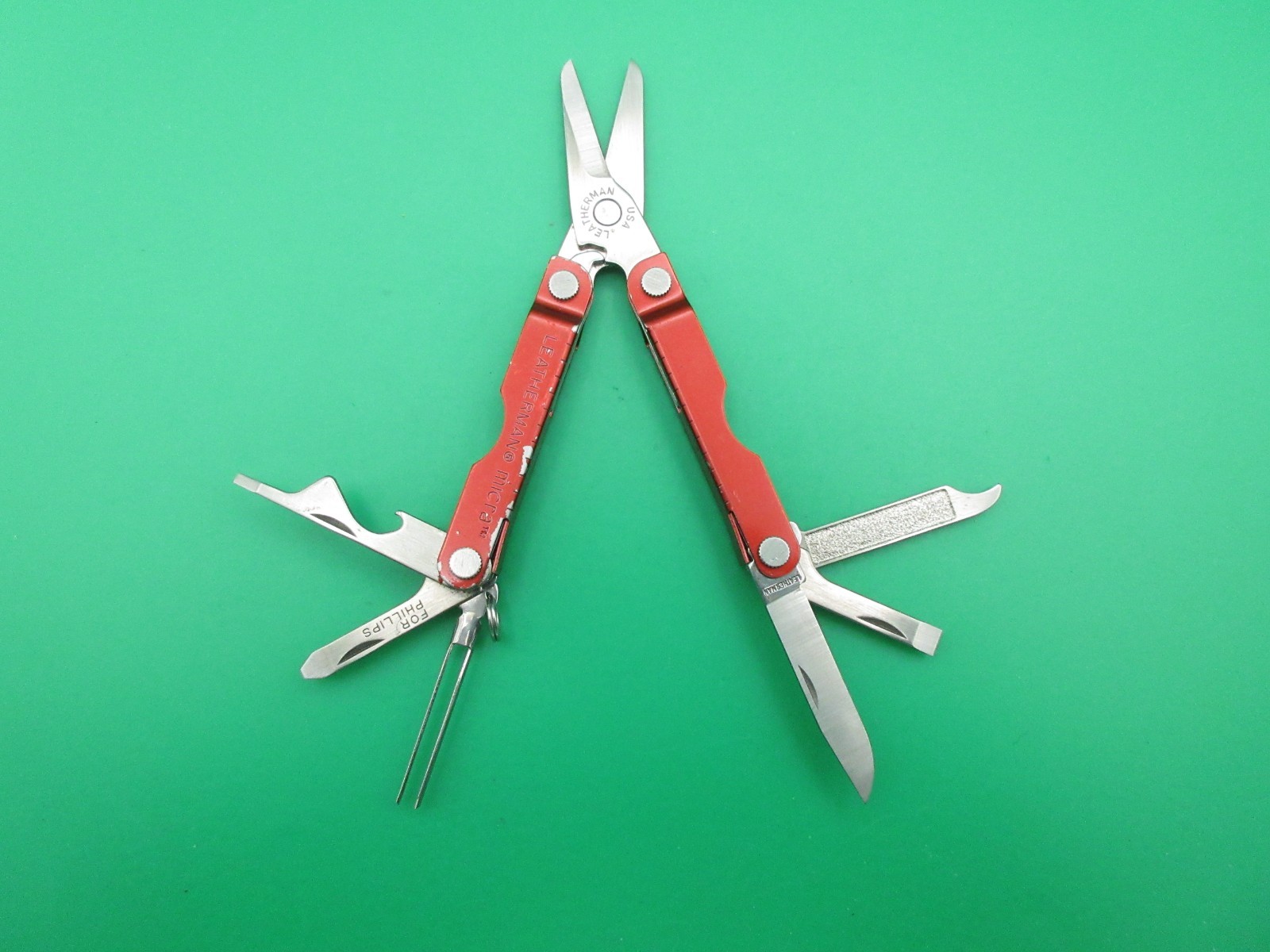 Leatherman Micra Keychain Folding Multi Tool Knife Small #100A