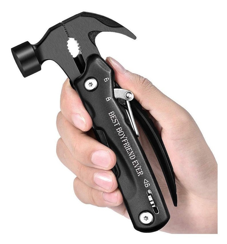Personalized HAMMER MULTITOOL Pocket Knife Tool Groomsmen Birthday Gift for Him