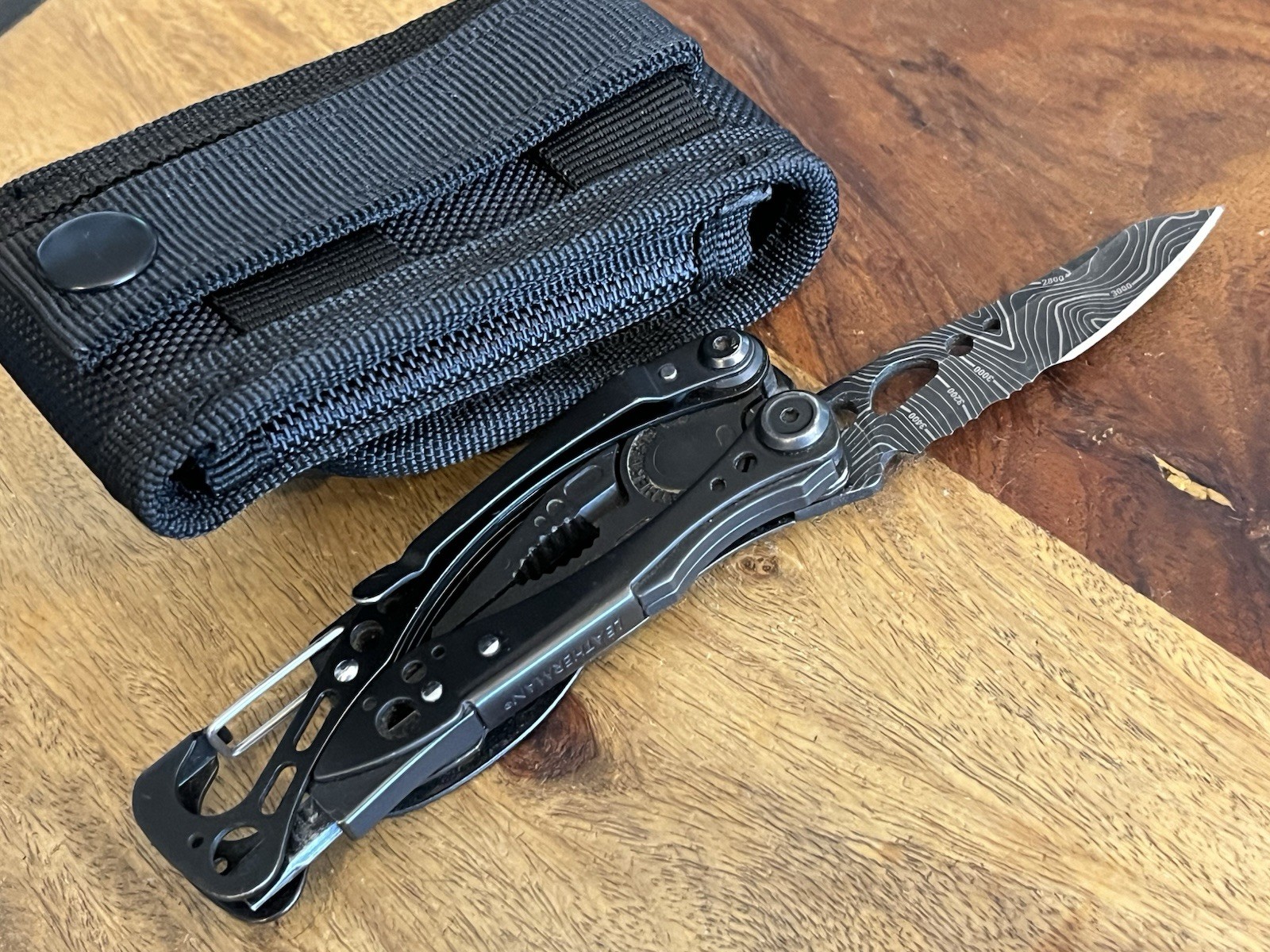 2021 Leatherman Skeletool MultiTool Black Oxide SUPER NICE!! w/New Nylon Sheath