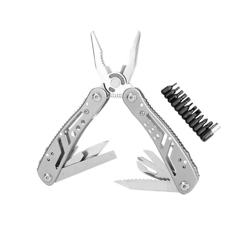 24 in 1 Stainless Steel Multitool Pliers Knife Portable Folding Tool