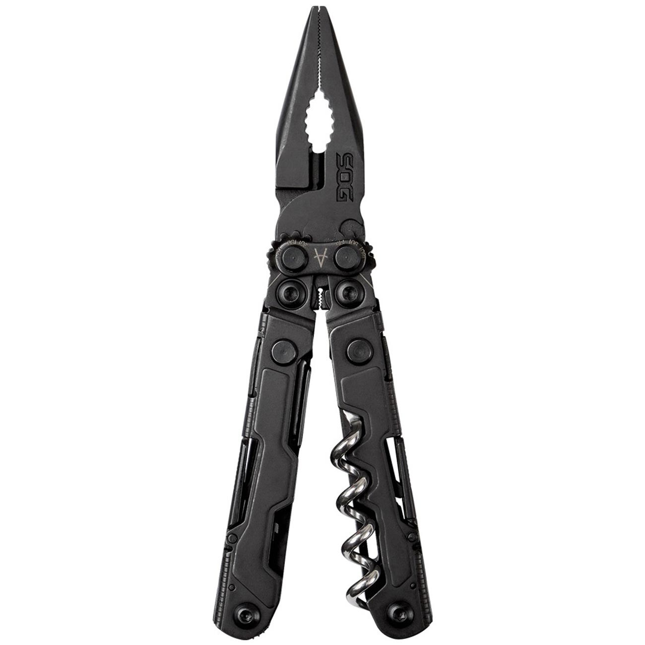 SOG PowerLitre PL1002-CP 17-In-1 Stainless Steel Multi-Tool Black