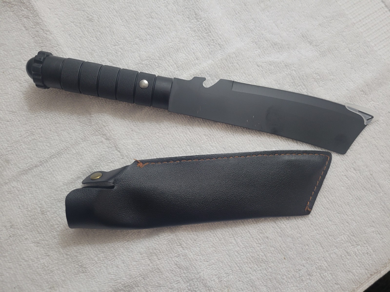 Fiona Outdoor Tools Multi Use Fixed Blade Camping Knife/Cleaver W/Sheath (B7)
