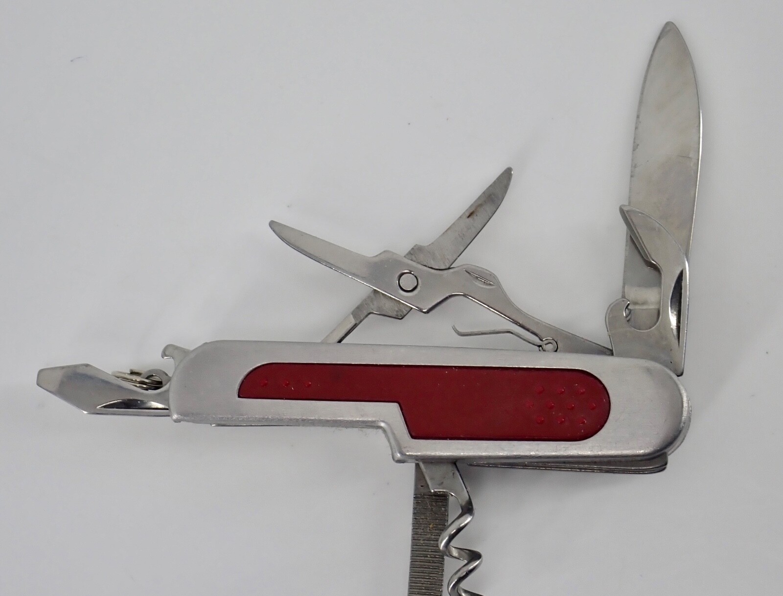 Brookstone Alltrade & Red Asst Set of 3 Pocket Knives Multi Function Tools Light
