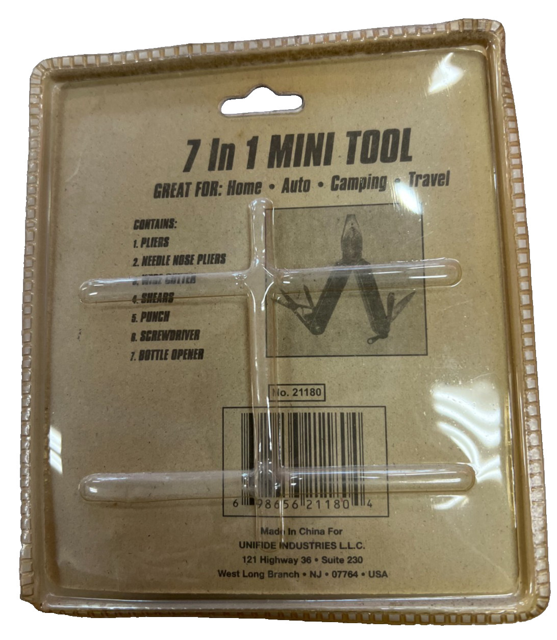 Barremore- 7-in-1 Mini Multitool with Belt Pouch- 21180