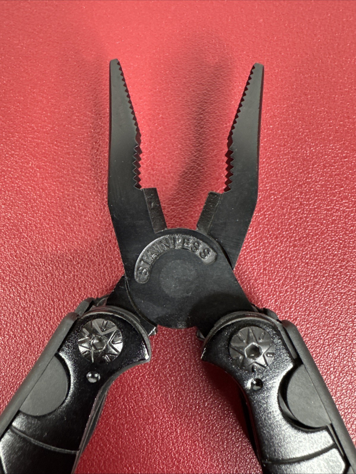 Black Schrade Tough Multi-Tool w 9 Tools + Nylon Carrying Belt Clip Case, EX