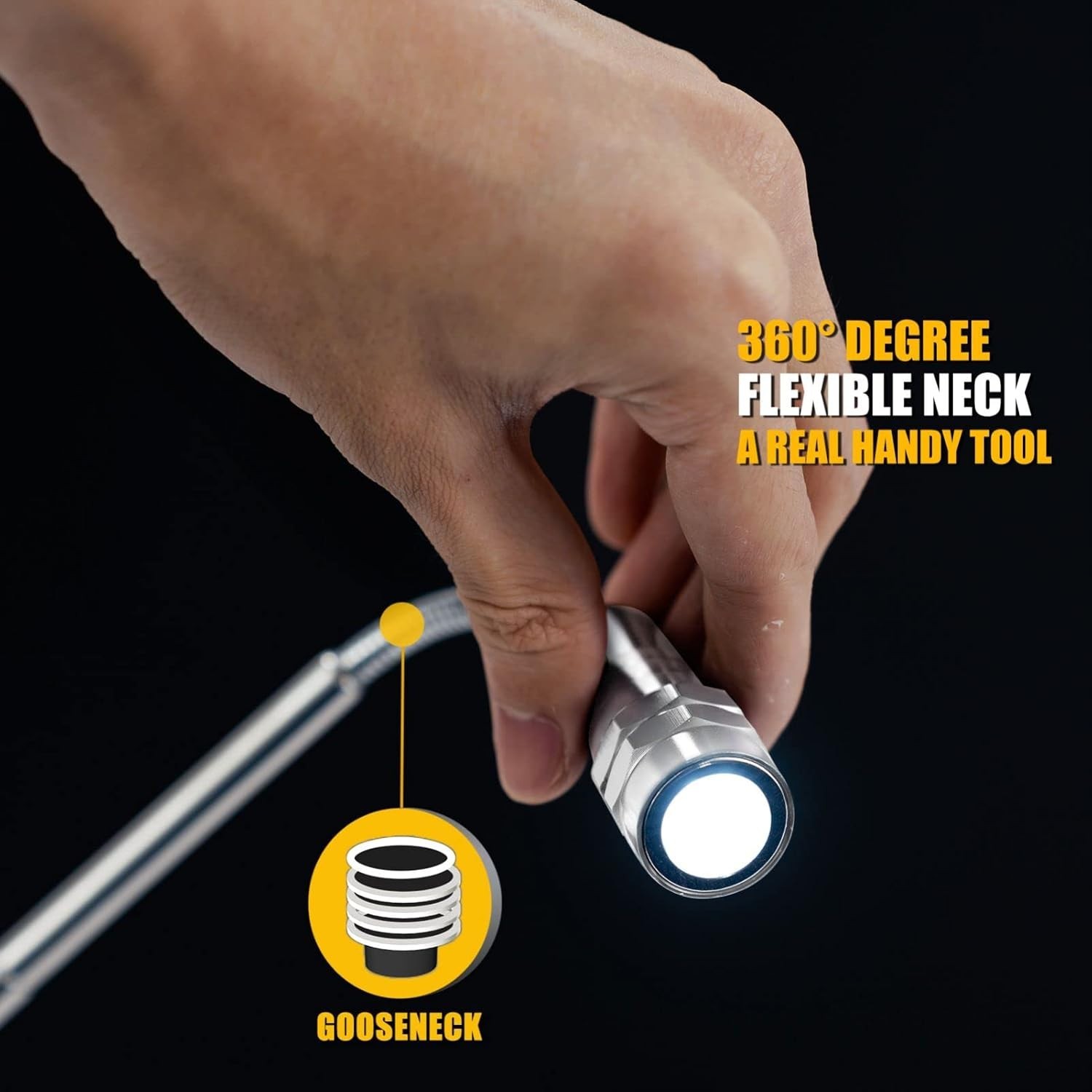 Dad Gifts, Magnetic Pickup Tool, Telescoping Magnet Flashlight, Fathers Day G…