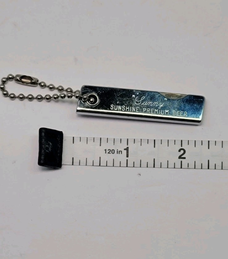 Vintage Multi Tool Keychain Pocket Knife USA Liter “Sunny” Sunshine Premium Beer