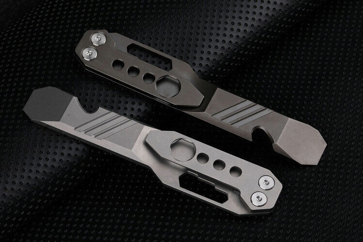 New Titanium Alloy Pocket Pry Bar Crowbar Opener Portable Outdoor EDC Multi Tool