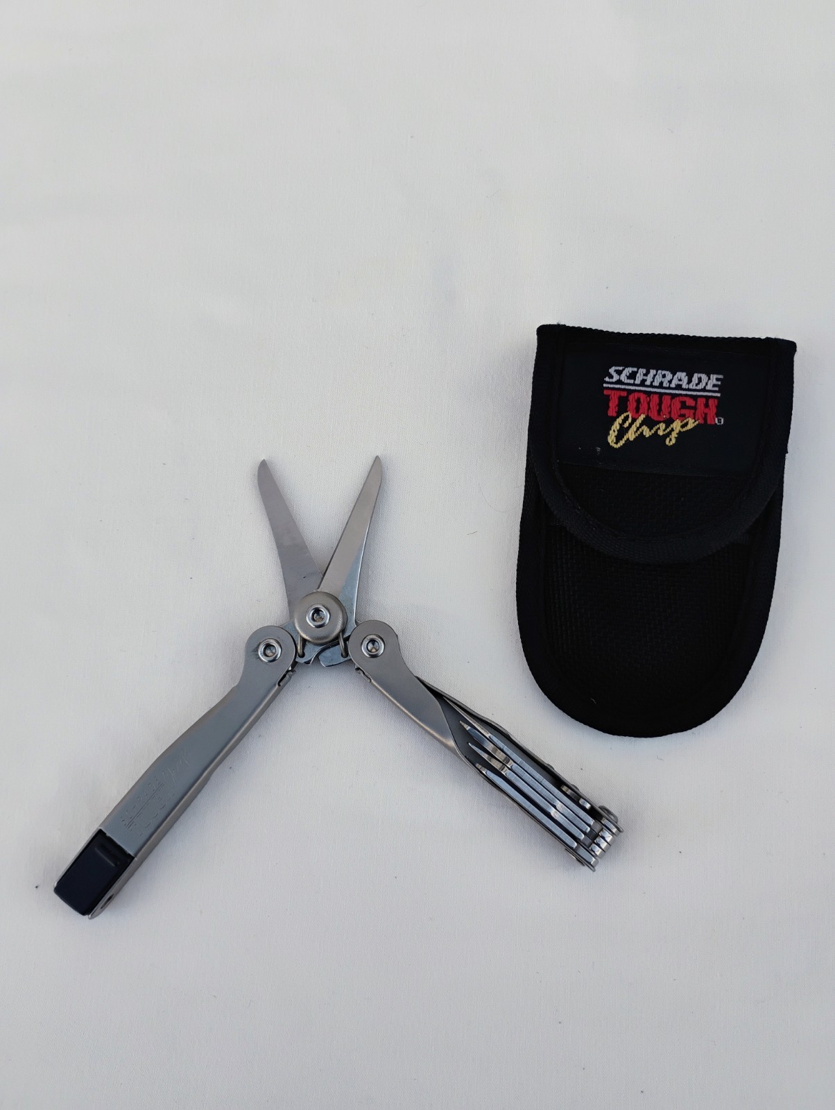 Schrade USA ST2 Multi Tool Tough Chip Compact Mini Tool Scissors
